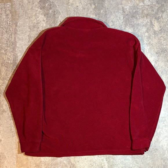 VINTAGE TOMMY SPORT THREE QUARTER ZIP FLEECE RED LARGE - Picture 6 of 6